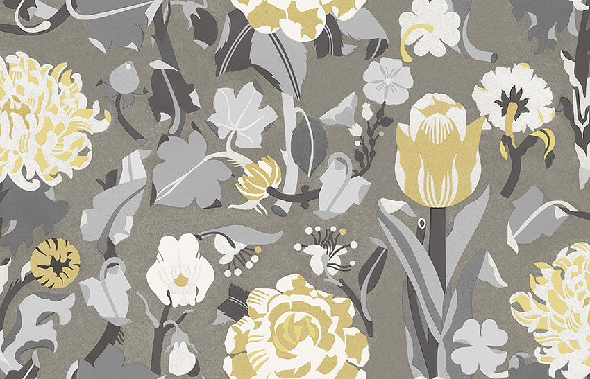 Myrtle - Yellow & Taupe
