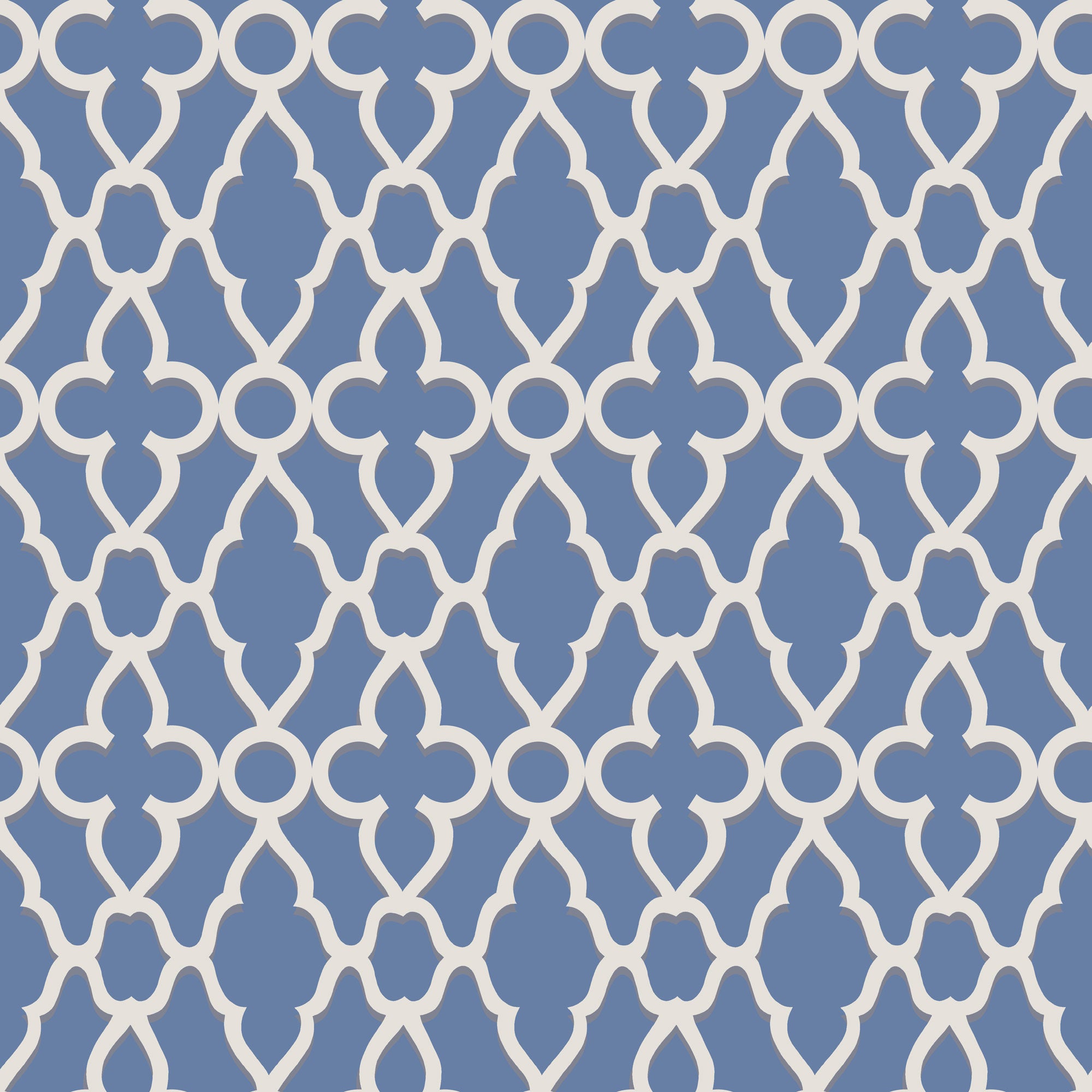 Treillage - White & Hyacinth