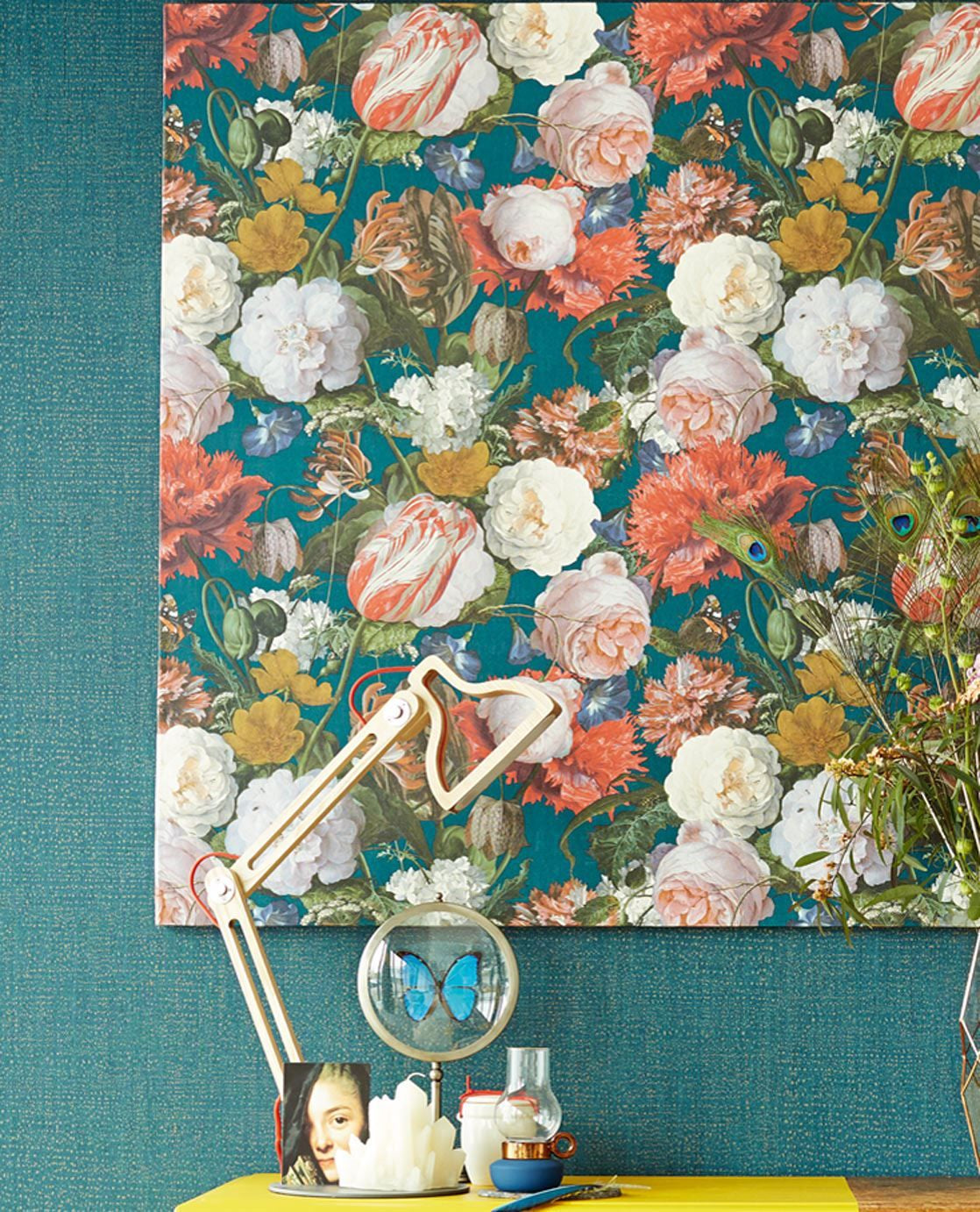 Masterpiece - Dutch Flowers - Teal