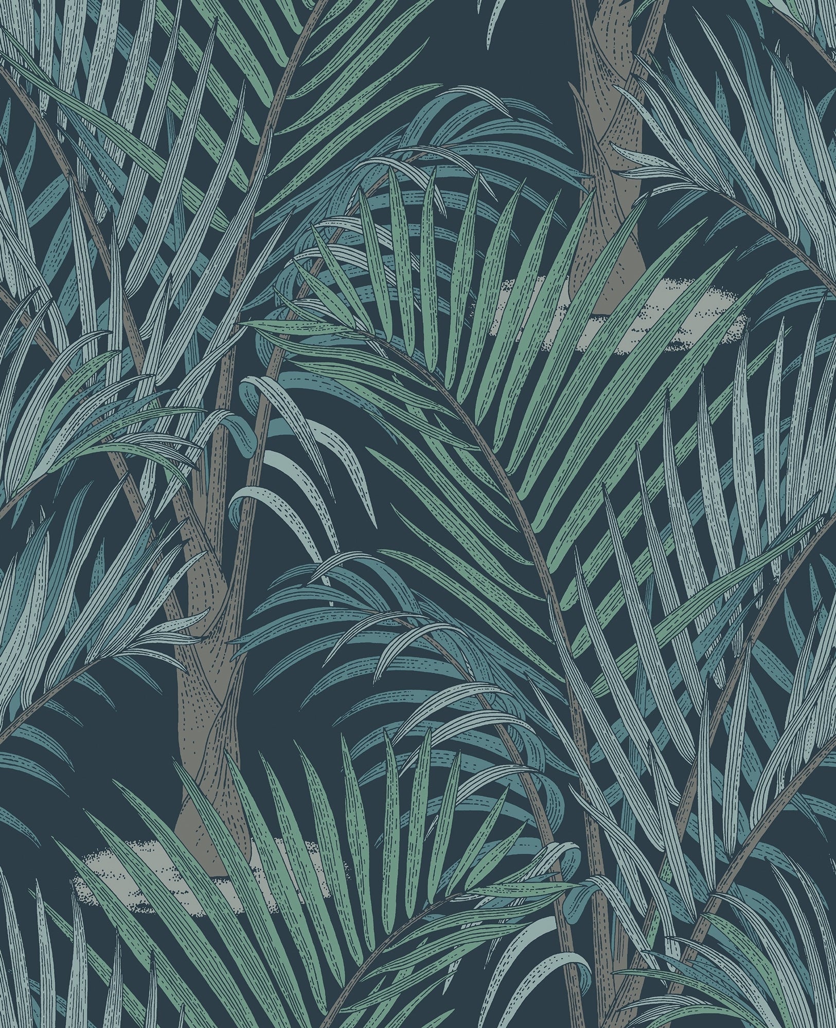 Jungle Jive - Palma - Teal
