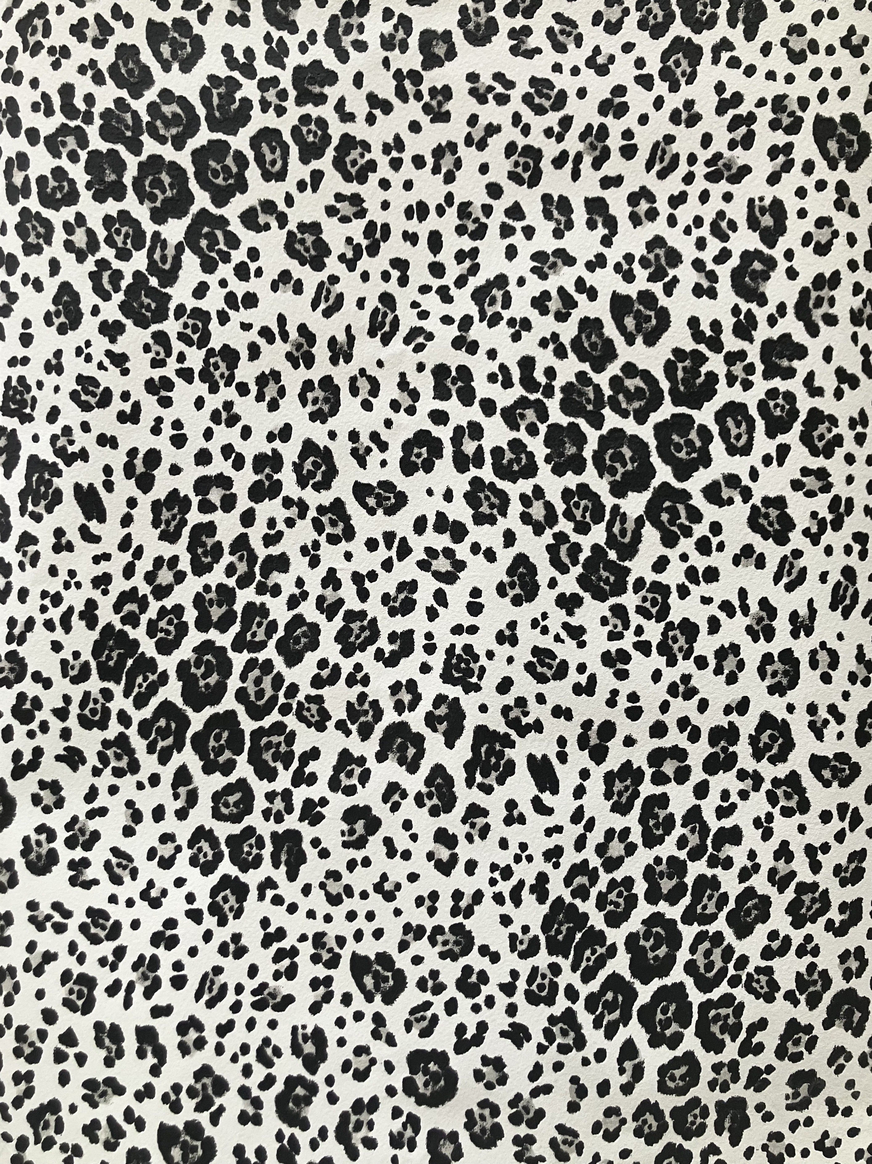 Leopard pletter - Sort/Hvid