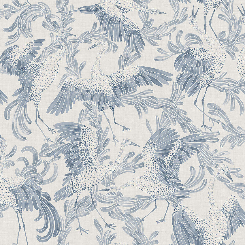 Dancing Crane - Blue